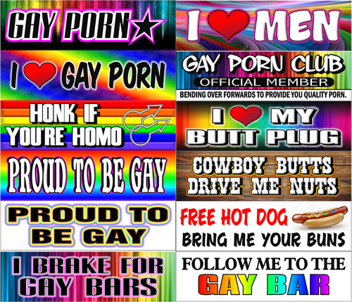 Adesivi divertenti gay porno